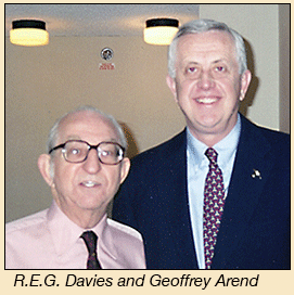 R.E.G. Davies, Geoffrey Arend